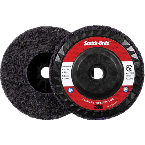 Scotch-Brite Clean and Strip XT Pro Disc XO-DC, 4-1/2" Dia., Extra Coarse Grit, Silicon Carbide Meunier Outillage Industriel