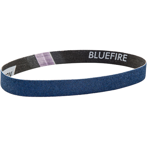 Courroie pour ponceuse BlueFire, 3/4" la x 20-1/2" lo, Alumine de zirconium, Grain 120 Meunier Outillage Industriel