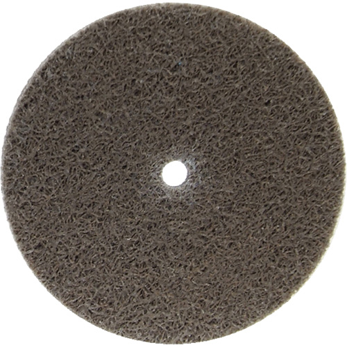 Disque unifi&eacute; non tiss&eacute; Bear-Tex, 3" x 1/4", Arbre de 1/4", Grain de Cors&eacute;, Oxyde d'aluminium Meunier Outillage Industriel