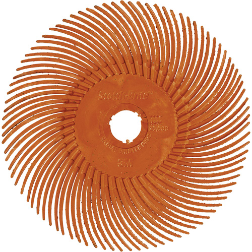 Brosse radiale en soies de pr&eacute;cision type C PN-RB Scotch-Brite, C&eacute;ramique, Grain 80+, 2" dia. Meunier Outillage Industriel