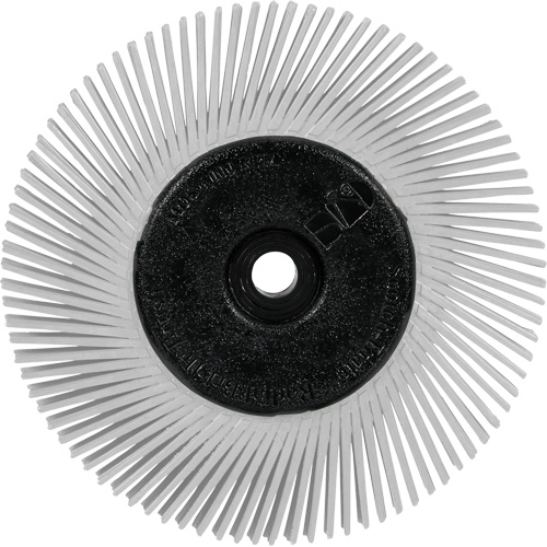 Scotch-Brite Type A Precision Radial Bristle Brush PN-RB with Adapter, Ceramic, 120+ Grit, 6" Dia. Meunier Outillage Industriel