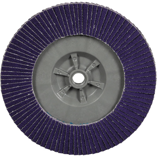 Cubitron 3 Conical  Flap Disc with Quick Change 1169F, 7" x 5/8"-11, Type T29, 40+ Grit, Ceramic Meunier Outillage Industriel