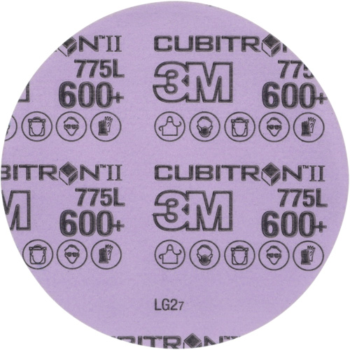 Cubitron II Hookit Film Disc, 5" Dia., 600+ Grit, Ceramic, 3 mil Meunier Outillage Industriel