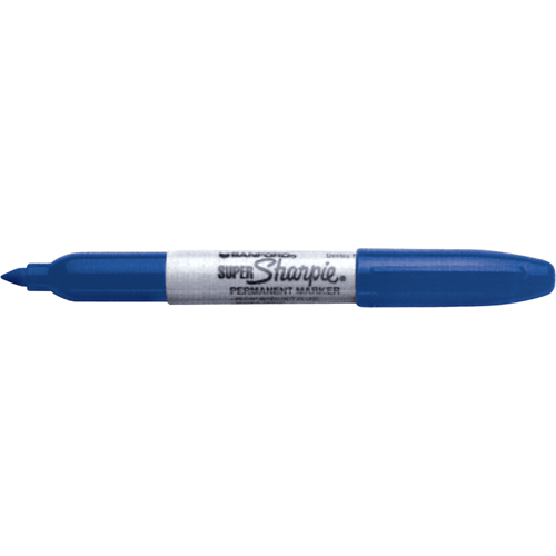Permanent Markers - Super, Blue, Fine Tip Meunier Outillage Industriel