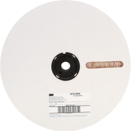 Fastener, Loop, 50 yds x 2", Adhesive, White Meunier Outillage Industriel