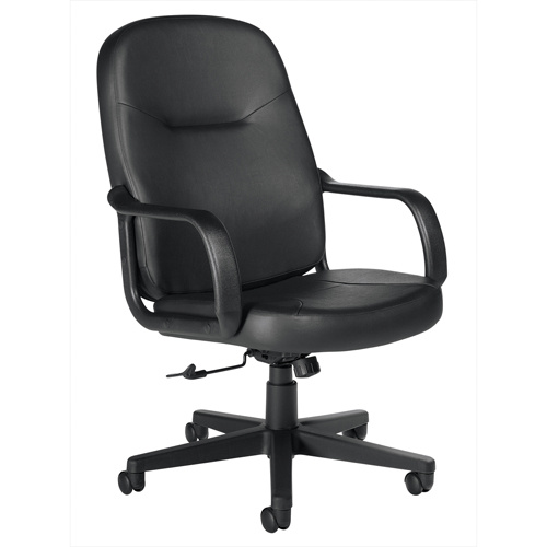Fauteuil de bureau, Cuir, Noir Meunier Outillage Industriel