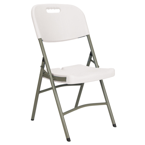 Folding Chairs, Polyethylene, White, 350 lbs. Weight Capacity Meunier Outillage Industriel