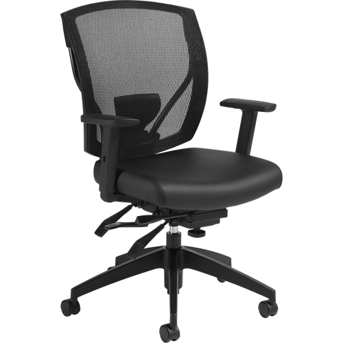 Chaises &agrave; bras Multi-Tilter, Vinyle, Noir, Capacit&eacute; 300 lb Meunier Outillage Industriel