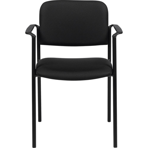 Stacking Chairs, Fabric, 32" High, 300 lbs. Capacity, Black Meunier Outillage Industriel