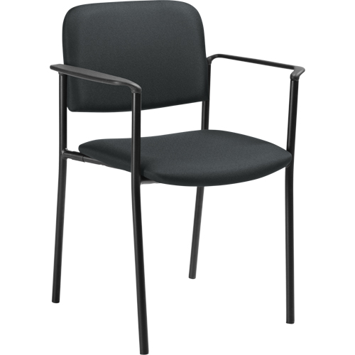 Stacking Chairs, Fabric, 32" High, 300 lbs. Capacity, Charcoal Meunier Outillage Industriel