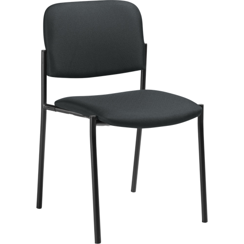Chaises sans accoudoirs empilables, Tissu, Hauteur 32", Capacit&eacute; 300 lb, Charbon Meunier Outillage Industriel