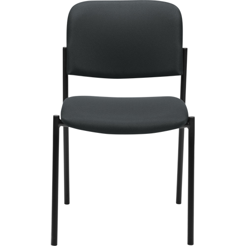 Chaises sans accoudoirs empilables, Tissu, Hauteur 32", Capacit&eacute; 300 lb, Charbon Meunier Outillage Industriel