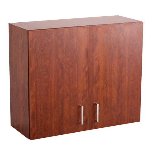 Armoire modulaire murale, 30" h x 36" la x 15" p, 1 tablettes, M&eacute;lamine, Acajou Meunier Outillage Industriel