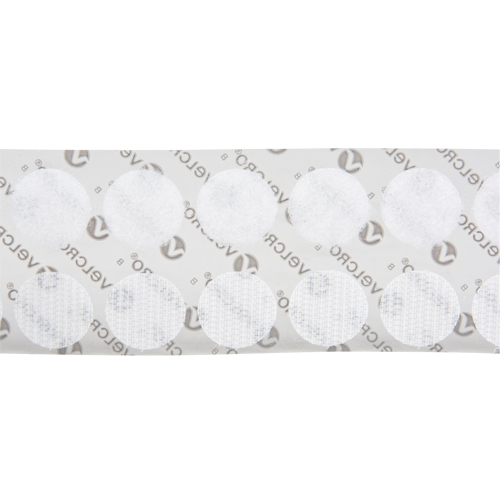 Fastener Coins, Hook & Loop, 3/4" Dia., Adhesive, White Meunier Outillage Industriel
