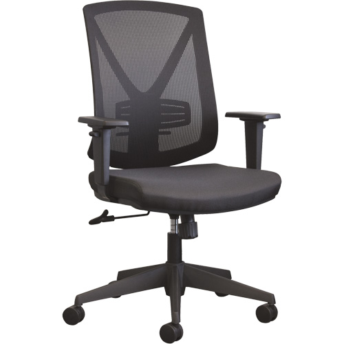 Chaise de bureau Activ A-47 Synchro, Tissu, Noir, Capacit&eacute; 275 lb Meunier Outillage Industriel