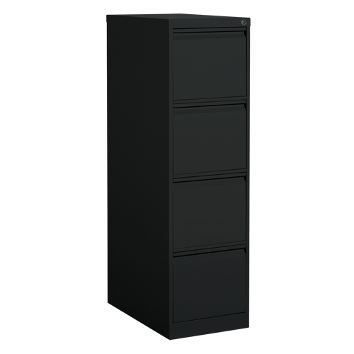 Classeur vertical, Acier, 4 tiroirs, 15-1/7" la x 25" p x 52" h, Noir Meunier Outillage Industriel
