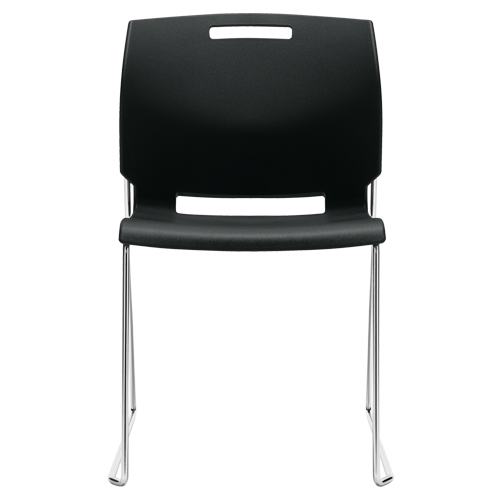 Chaise, Plastique, Hauteur 32-1/2", Capacit&eacute; 300 lb, Noir Meunier Outillage Industriel