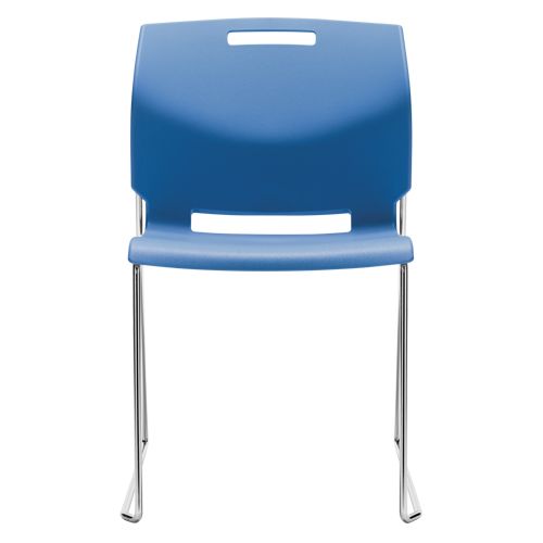 Chaise, Plastique, Hauteur 32-1/2", Capacit&eacute; 300 lb, Bleu Meunier Outillage Industriel