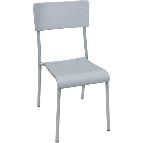 Ventura Stacking Chair, Polypropylene, 36" High, 300 lbs. Capacity, Grey Meunier Outillage Industriel