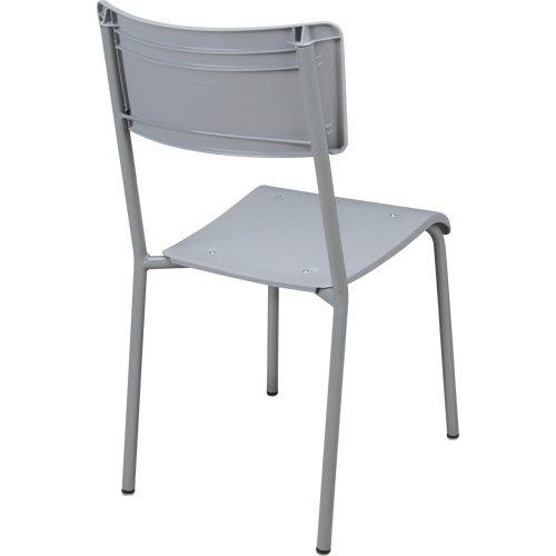 Ventura Stacking Chair, Polypropylene, 36" High, 300 lbs. Capacity, Grey Meunier Outillage Industriel