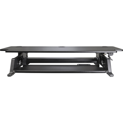Poste de travail assis-debout Goya, Mod&egrave;le de bureau, 20" h x 42" la x 16" p, Noir Meunier Outillage Industriel