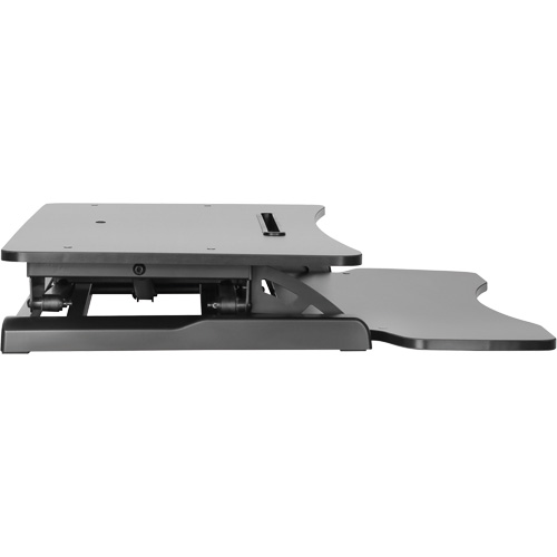 Poste de travail assis-debout Goya, Mod&egrave;le de bureau, 22" h x 31-1/2" la x 24" p, Noir Meunier Outillage Industriel