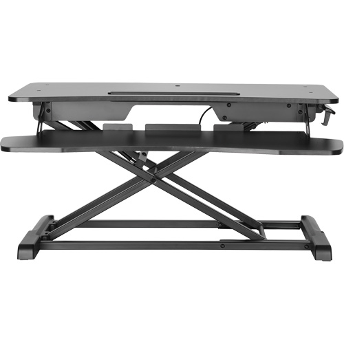 Poste de travail assis-debout Goya, Mod&egrave;le de bureau, 22" h x 31-1/2" la x 24" p, Noir Meunier Outillage Industriel