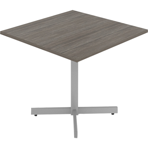 Cafeteria Table, 36" L x 36" W x 29-1/2" H, 1" Top, Laminate, Grey/White Meunier Outillage Industriel