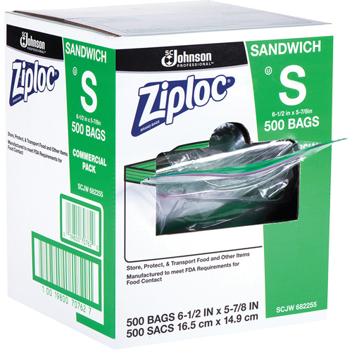 Sacs &agrave; sandwichs Ziploc Meunier Outillage Industriel