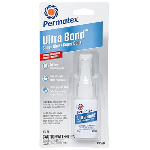 Super colle adh&eacute;sive Ultra Bond &agrave; s&eacute;chage rapide, 20 g, Bouteille, Transparent Meunier Outillage Industriel