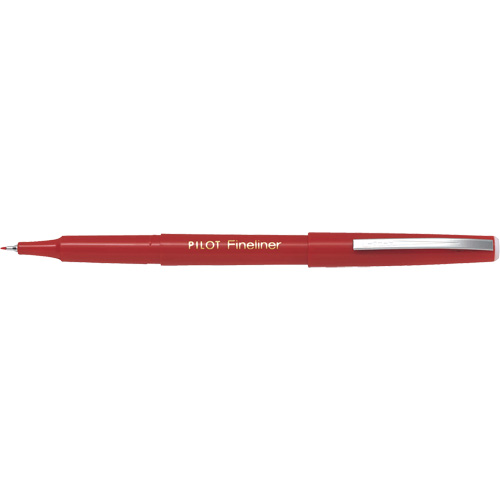 Stylo Fineliner, Rouge, Pointe Fin Meunier Outillage Industriel