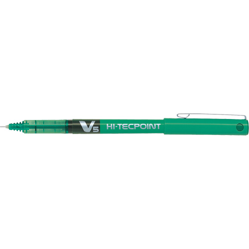 Hi-Tecpoint Pen, Green, 0.5 mm Meunier Outillage Industriel