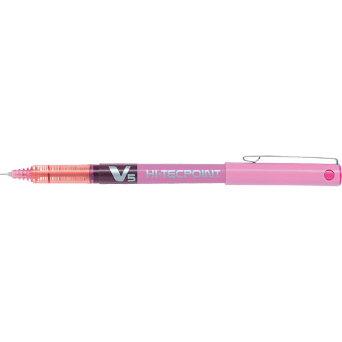 Hi-Tecpoint Pen, Pink, 0.5 mm Meunier Outillage Industriel