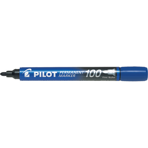 Series 100 Permanent Marker, Blue, Bullet Tip Meunier Outillage Industriel
