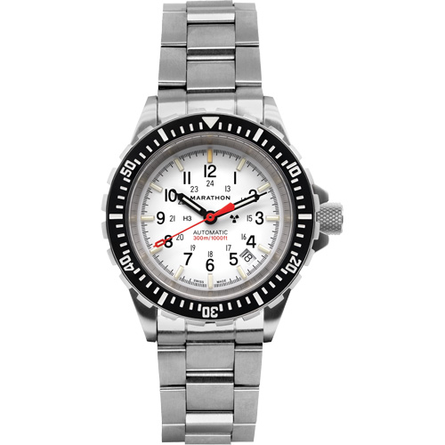 Arctic Edition Large Diver's Automatic GSAR Watch with Stainless Steel Bracelet, Digital, Battery Operated, 41 mm, Silver Meunier Outillage Industriel