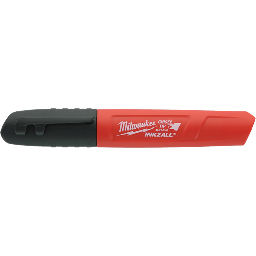 Inkzall Permanent Marker, Black, Chisel Tip Meunier Outillage Industriel