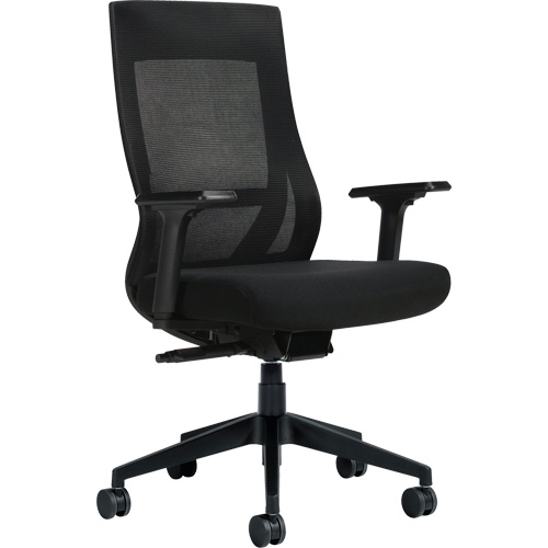 High-Back Weight-Sensing Synchro-Tilter, Mesh, Black Meunier Outillage Industriel