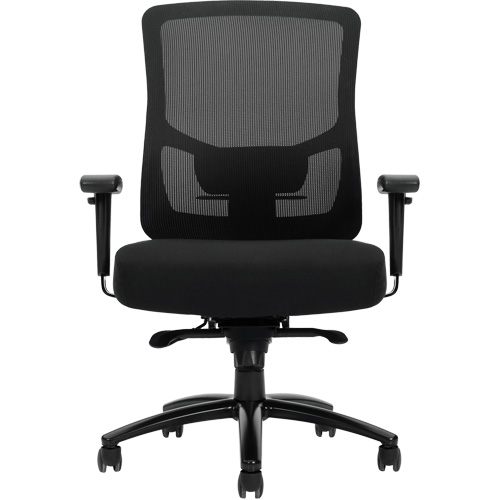 Raven 400 High-Back Heavy-Duty Synchro-Tilter, Mesh, Black, 400 lbs. Capacity Meunier Outillage Industriel