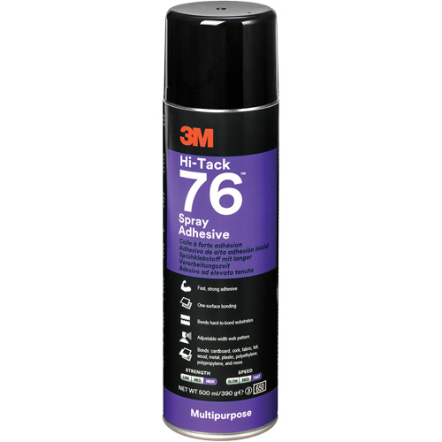 76 High Tack Adhesive, Clear, Aerosol Can Meunier Outillage Industriel