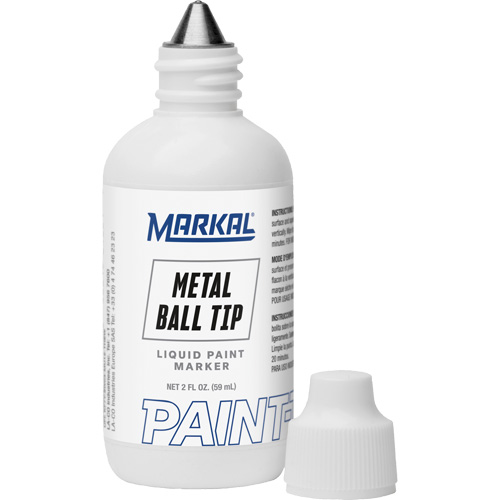 Paint-Riter&reg; Metal Ball Tip, Liquid, White Meunier Outillage Industriel