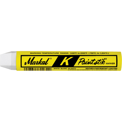 K Paintstik&reg; Paint Marker, Solid Stick, White Meunier Outillage Industriel