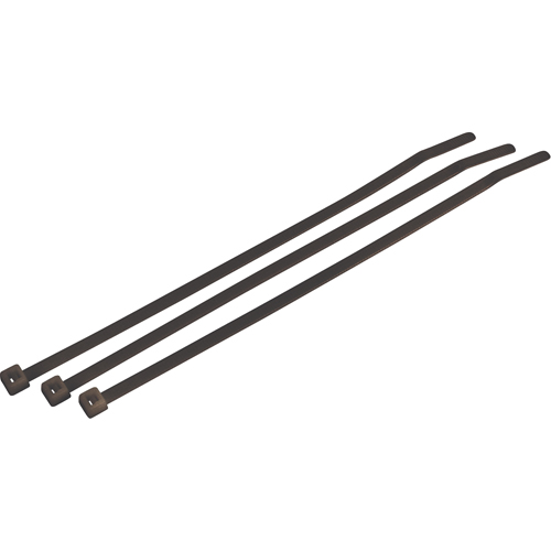 Weather/UV Resistant Heavy-Duty Cable Ties, 14-1/2" Long, 120 lbs. Tensile Strength, Black Meunier Outillage Industriel