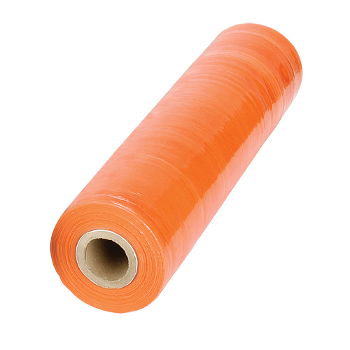 Stretch Wrap, 80 Gauge (20.3 micrometers), 18" x 1000', Orange Meunier Outillage Industriel