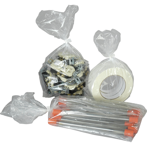 Poly Bags, Open Top, 12" x 5", 1 mils Meunier Outillage Industriel