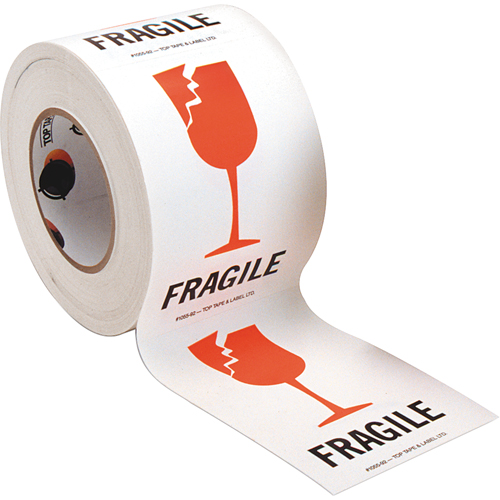 "Fragile" Special Handling Labels, 6" L x 4" W, Red on White Meunier Outillage Industriel