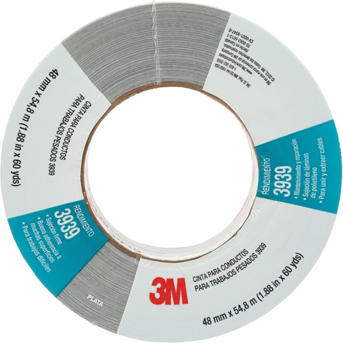Ruban adh&eacute;sif 3939, 9 mils, Argent, 48 mm (2") x 55 m (180') Meunier Outillage Industriel