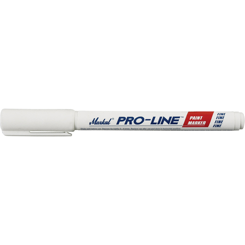 Pro-Line&reg; Fine Line Markers, Liquid, White Meunier Outillage Industriel
