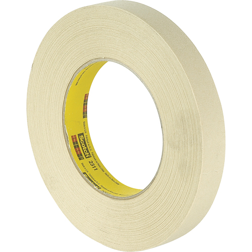 Scotch&reg; Performance 231 Masking Tape, 18 mm (3/4") x 55 m (180'), Tan Meunier Outillage Industriel