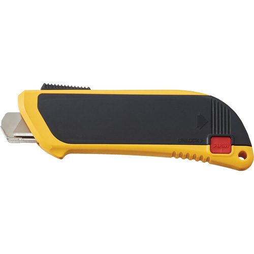 Automatic Self-Retracting Safety Knife with Guard, 10 mm, Carbon Steel, Heavy-Duty, Plastic Handle Meunier Outillage Industriel