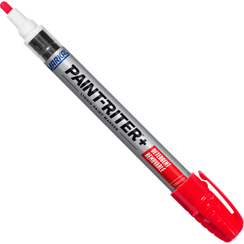 Paint-Riter&reg;+ Detergent Removable Paint Marker, Liquid, Red Meunier Outillage Industriel
